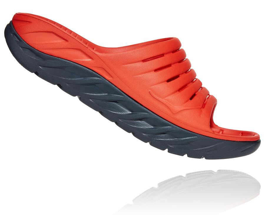 Hoka One One Mens Slide - ORA Recovery - Red - TRUS03547